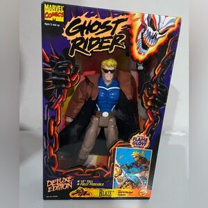 Ghost Rider Deluxe Edition Johnny Blaze Action Figure 10” Marvel ToyBiz 1995 New